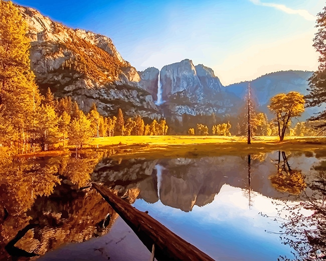 

Yosemite Valley View California – Paint By Numbers - 40*50CM, 501 Original