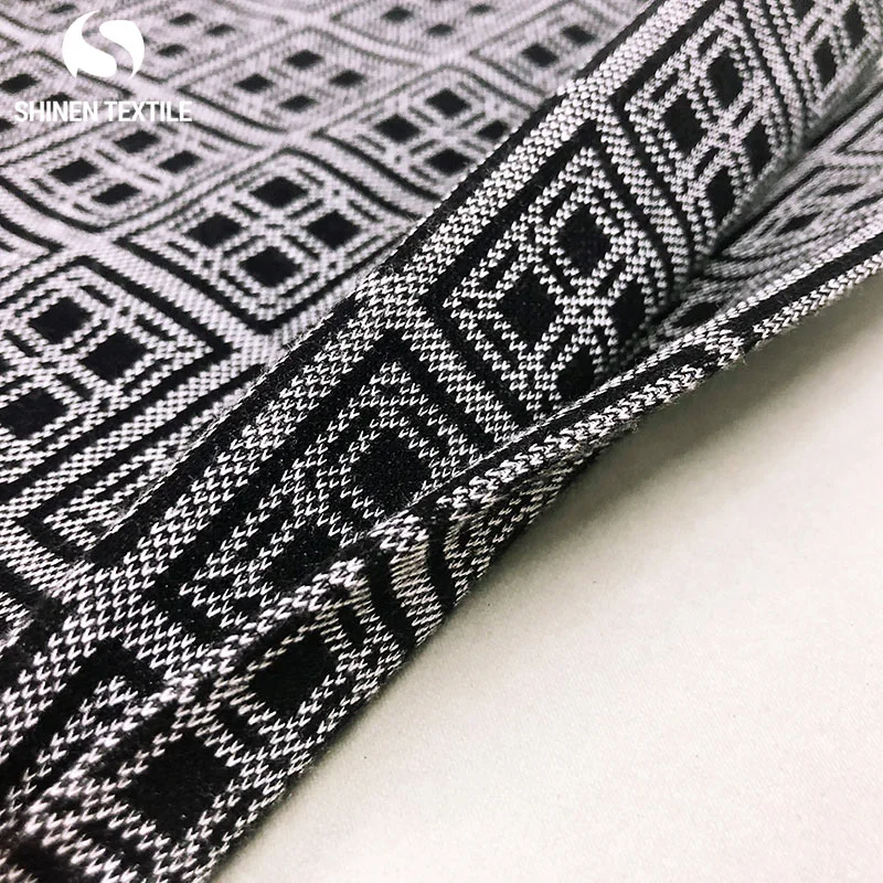 Yarn dyed plaid fabric 70%polyester+28%rayon+2%spandex Jacquard shirting fabric for dress.China fabric manufactory 