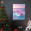 Diamond Painting-DIY Full Round Drill Love Beach