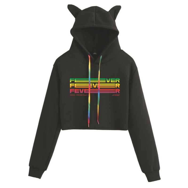 ATEEZ ZERO:FEVER Part.1 Fashion Cat Ear Hoodie