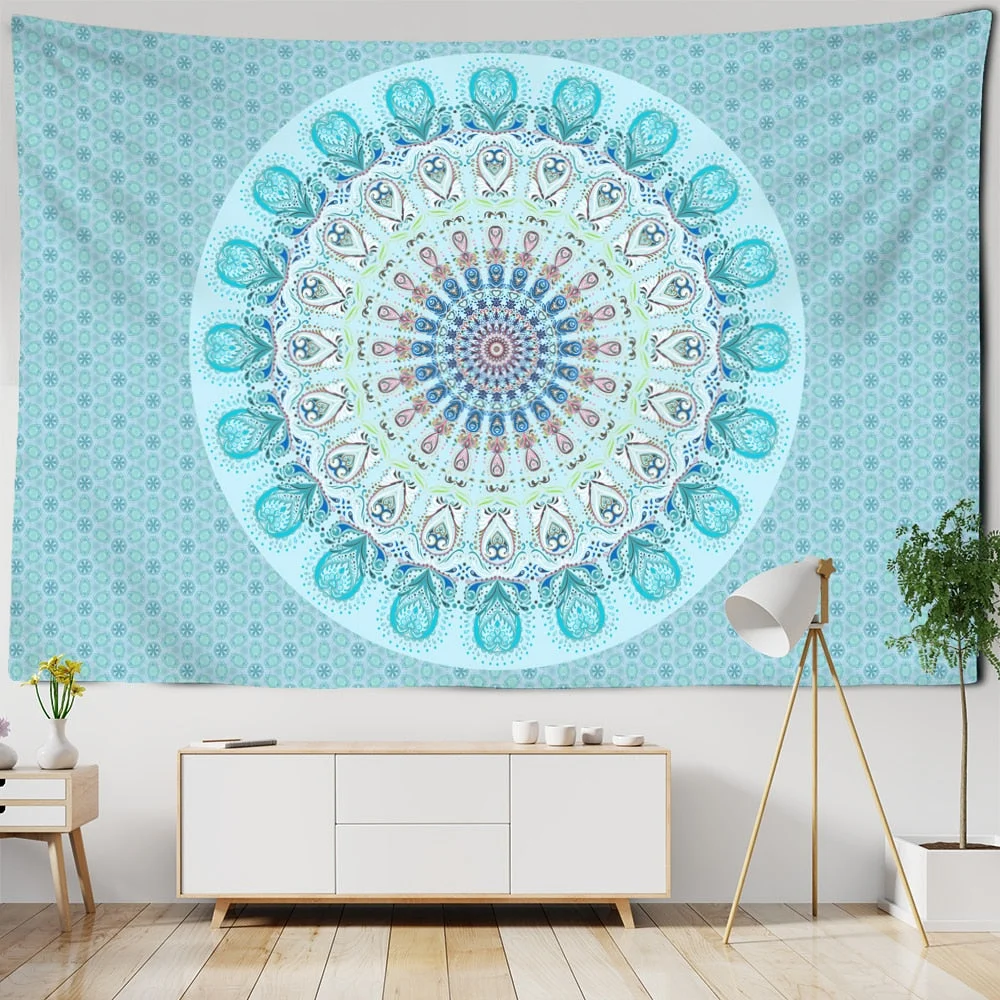 Indian Mandala Tapestry Wall Hanging Bohemian Hippie Witchcraft Psychedelic Travel Mattress Blanket Home Decor