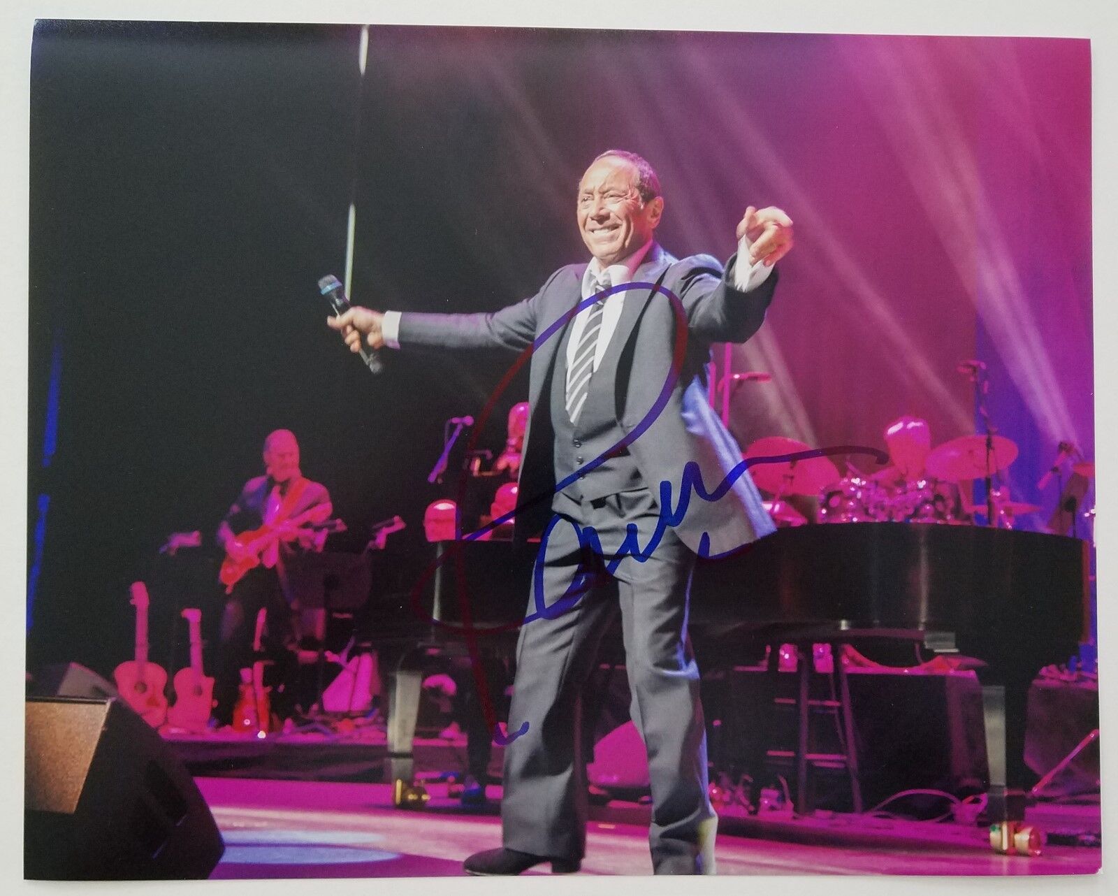 Paul Anka Signed 8x10 Photo Poster painting Puppy Love My Way Singer Crooner Legend RAD