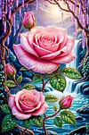 Luxury AB Velvet Diamond Painting Kit - Flower