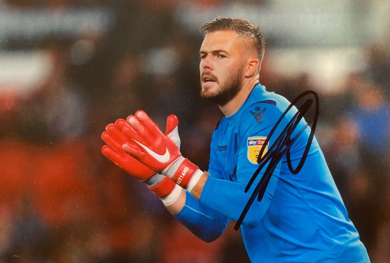 Jack Butland Hand Signed 6X4 Photo Poster painting - Stoke City 3