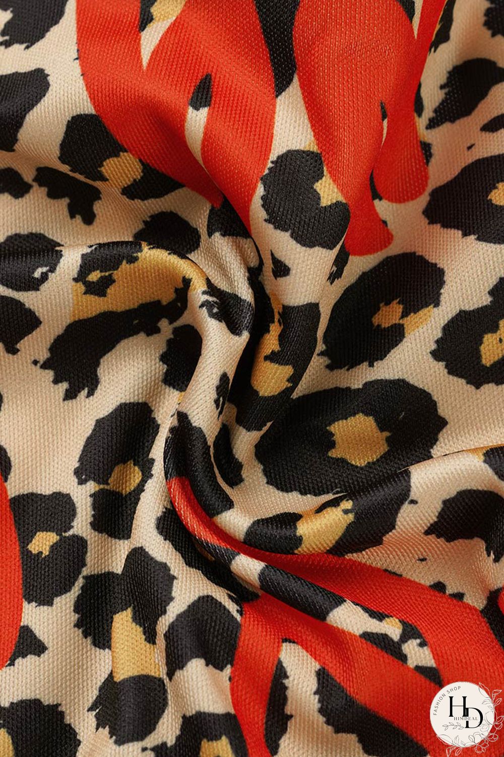 Red Fashion Sexy Printed Vest Shorts Set