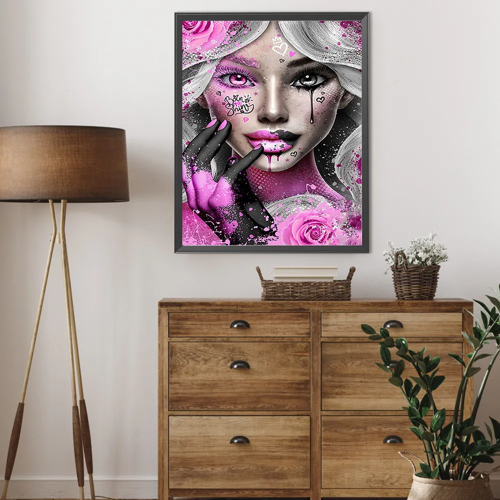 Full Round Diamond Painting 40*50cm - Girl