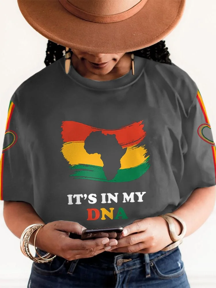 Women's It's My DNA Print Short Sleeve T-Shirt