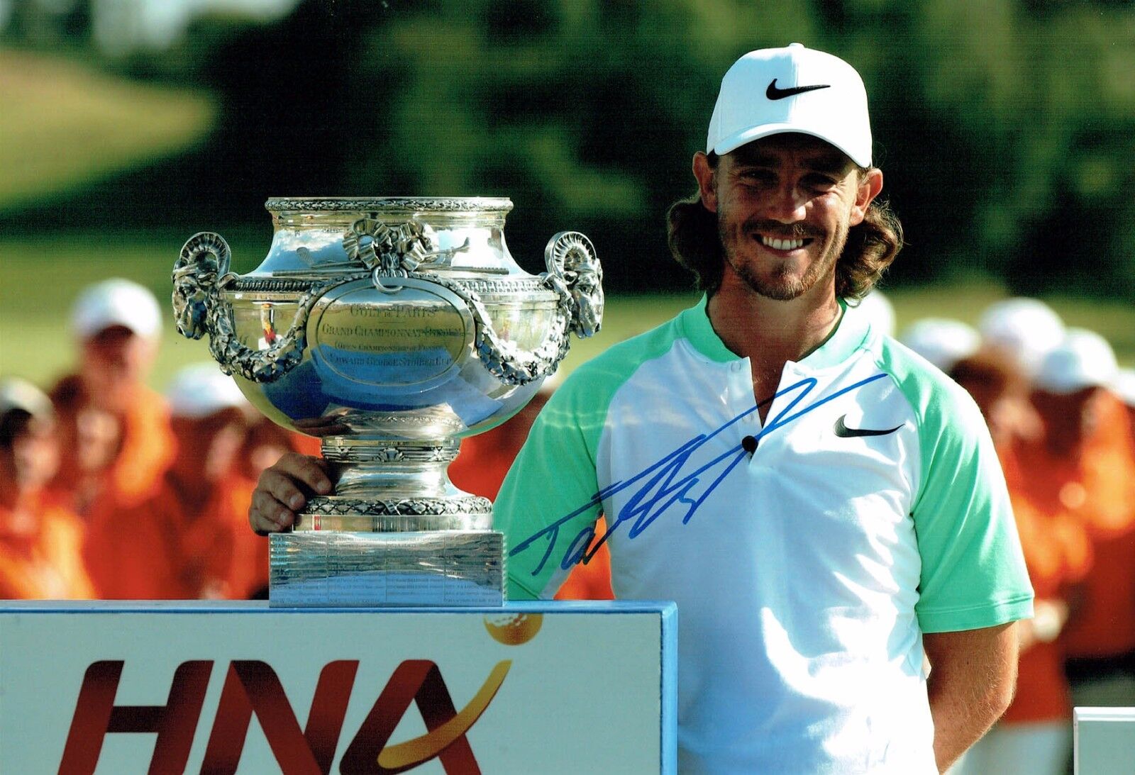 Tommy FLEETWOOD 12x8 Photo Poster painting 2 Signed Autograph GOLF AFTAL COA France Open Winner