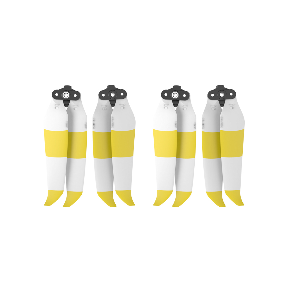 

4pcs 7238F Propeller for DJI Mavic Air 2 Quick Release Low Noise Wing Prop, Black yellow white, 501 Original