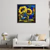 Sunflower Glass Painting-Paint by Numbers Acrylic Painting 40*40CM
