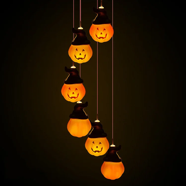 Halloween Solar Wind Chime LED Lights