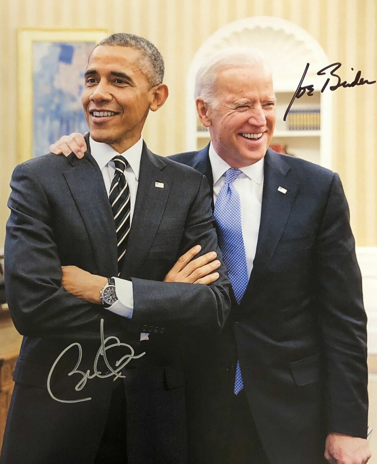 Barack Obama / Joe Biden Autographed Signed 8x10 Photo Poster painting REPRINT