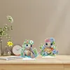 2pcs DIY Flower Crown Turtles Diamond Painting Ornaments