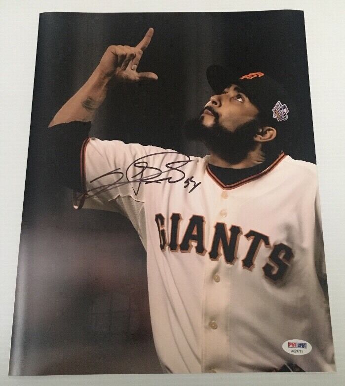 Sergio Romo Signed Autographed 11x14 Photo Poster painting San Francisco Giants PSA/DNA COA