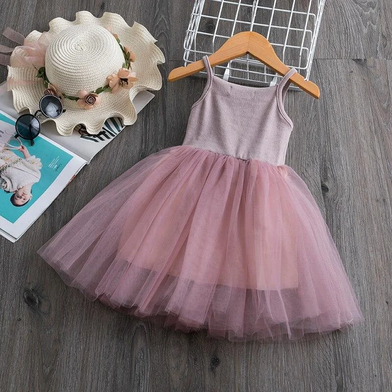 Summer New Fashion Infant Girl Dress Floral Unicorn Printed Casual Dresses Kids Dresses For Girls One-Piece Costume A-line Dress