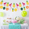5 SETS Hawaii Vacation Non-woven Hanging Flags Party Decoration