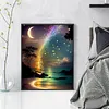 Aurora Moon-11CT Stamped Cross Stitch 40*50cm