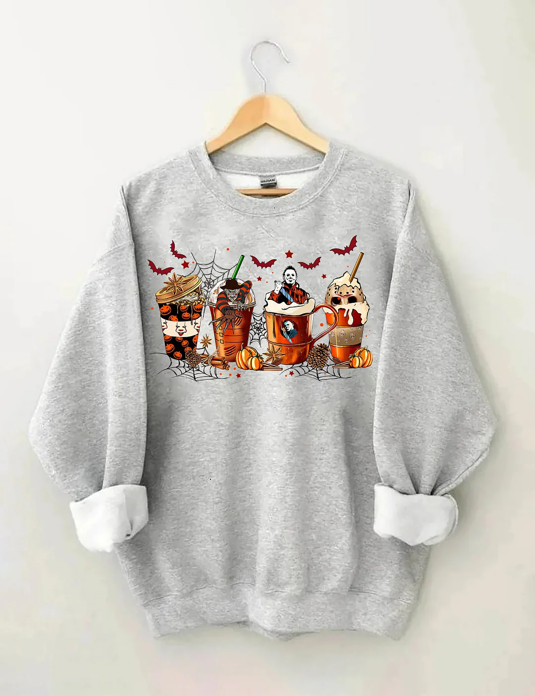Skeleton Coffee Cups Sweatshirt