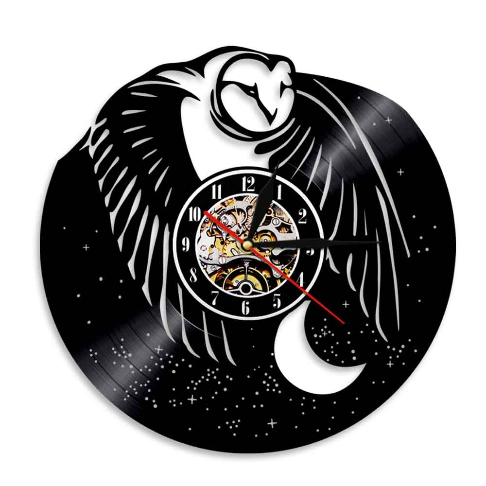 

Snowy Owl Inspiredlo - Vinyl Record Wall Clock - Without LED, 501 Original