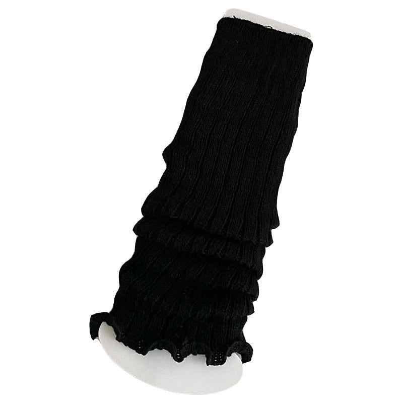 Women’s Vacation Minimalist Solid Color Cotton Polyacrylonitrile Fiber Crew Socks A Pair