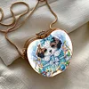 Dog DIY Diamond Painting Shoulder Bag for Coins Lipstick Earphones Gifts