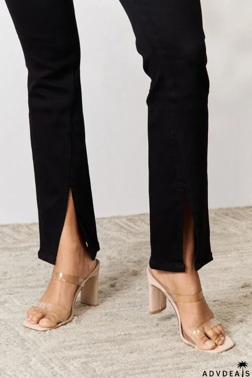 BAYEAS Slit Bootcut Jeans