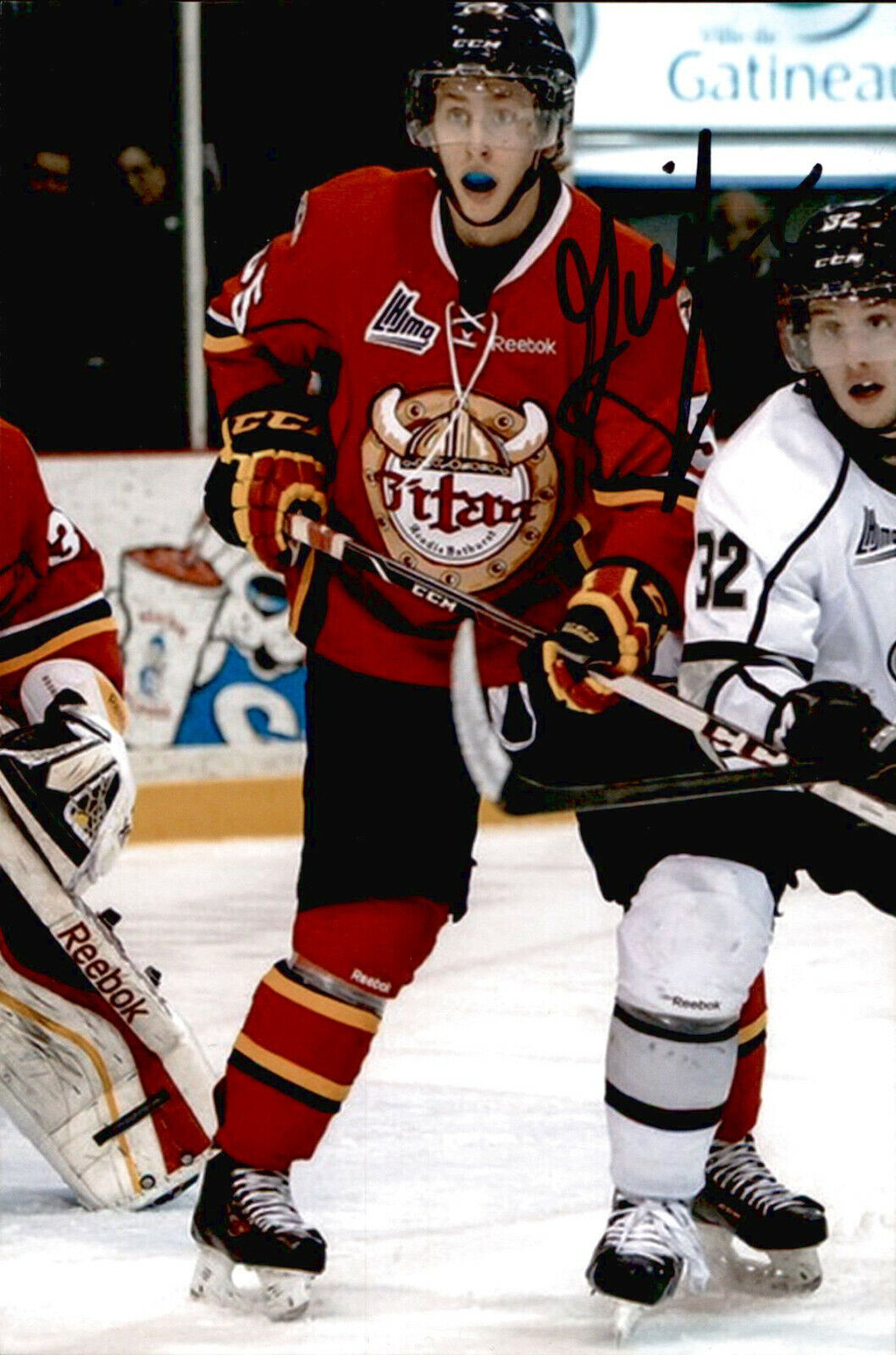 Guillaume Brisebois SIGNED 4x6 Photo Poster painting ACADIE BATHURST TITAN VANCOUVER CANUCKS #2