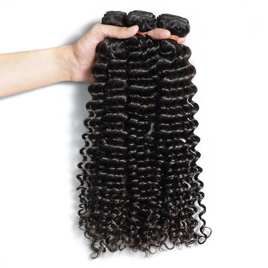 12A Mink Deep Wave Hair 4 Bundle Deals From One Donor Hair Wholesale Brazilian Hair