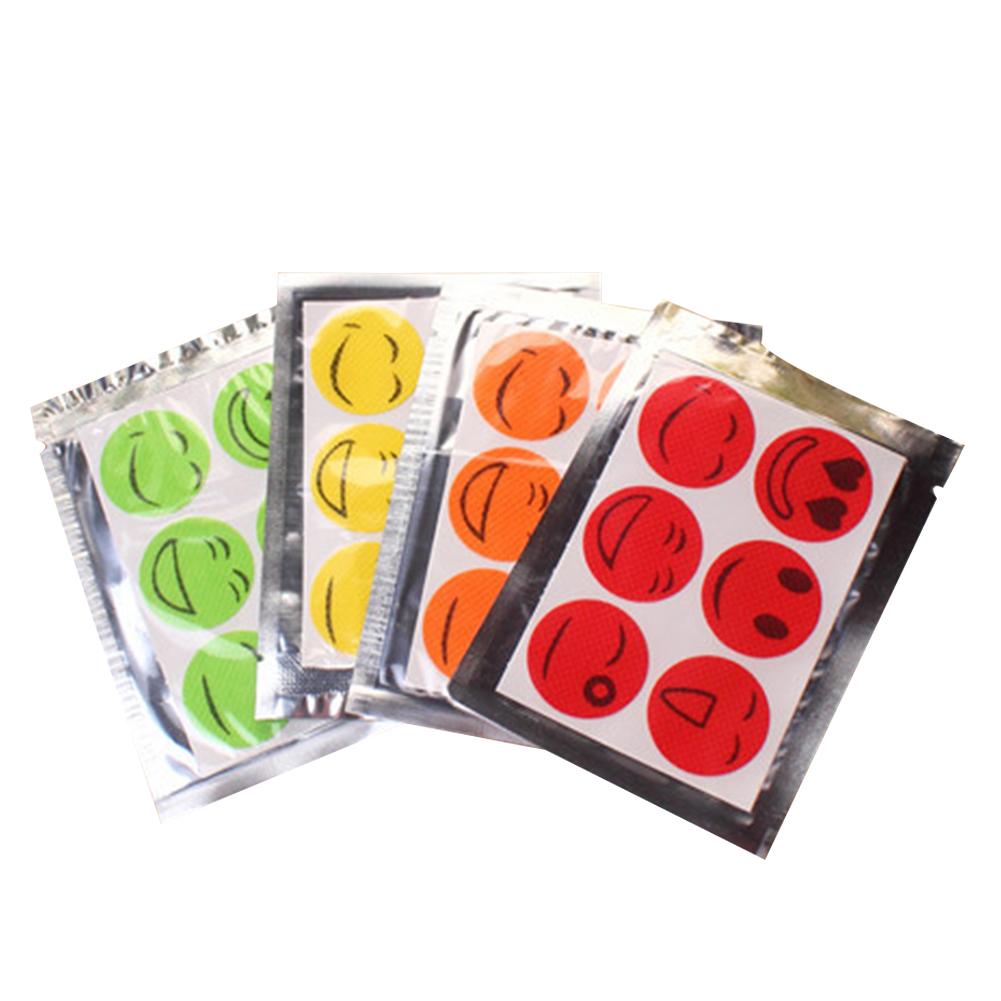 

6pcs Cute Smile Face Anti Mosquito Stickers Mosquito Repellent Patch Set, 501 Original