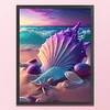 (Multi-Style)Beach Starfish and Shells-11CT Stamped Cross Stitch 40*50cm/15.75*19.69in