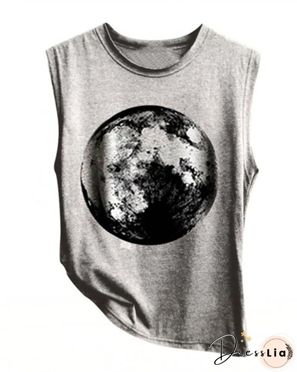 Summer Earth Printed Women Vest Shirt