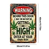Warning - Vintage Metal Signs(12*16Inch) - Warning