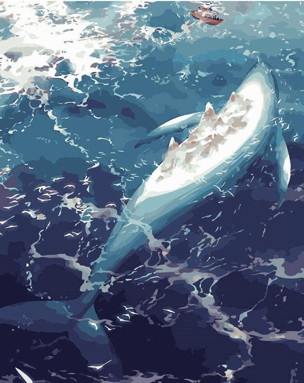 

Whale Ocean – Paint By Numbers - 40*50CM, 501 Original