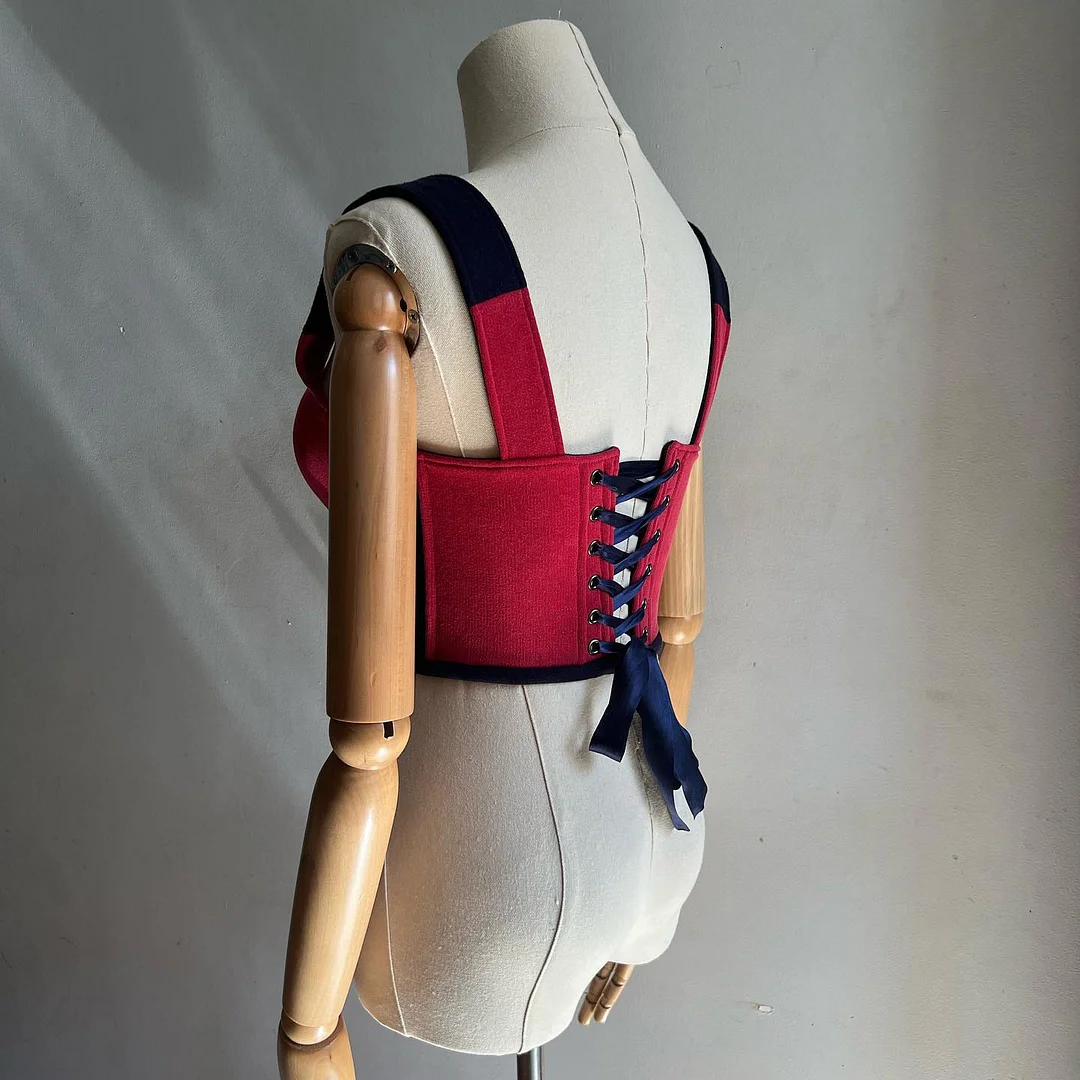 Women's Fashion Tight Lacing Corset Top Set