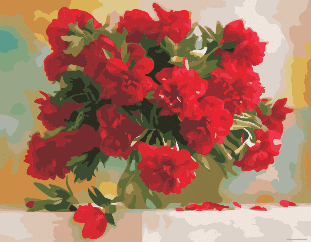 

Valentines Day Vase – Paint By Numbers - 40*50CM, 501 Original