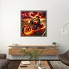 (50*50cm)Skeleton Cowboy Riding Motorcycle - Full Round Drill Diamond Painting