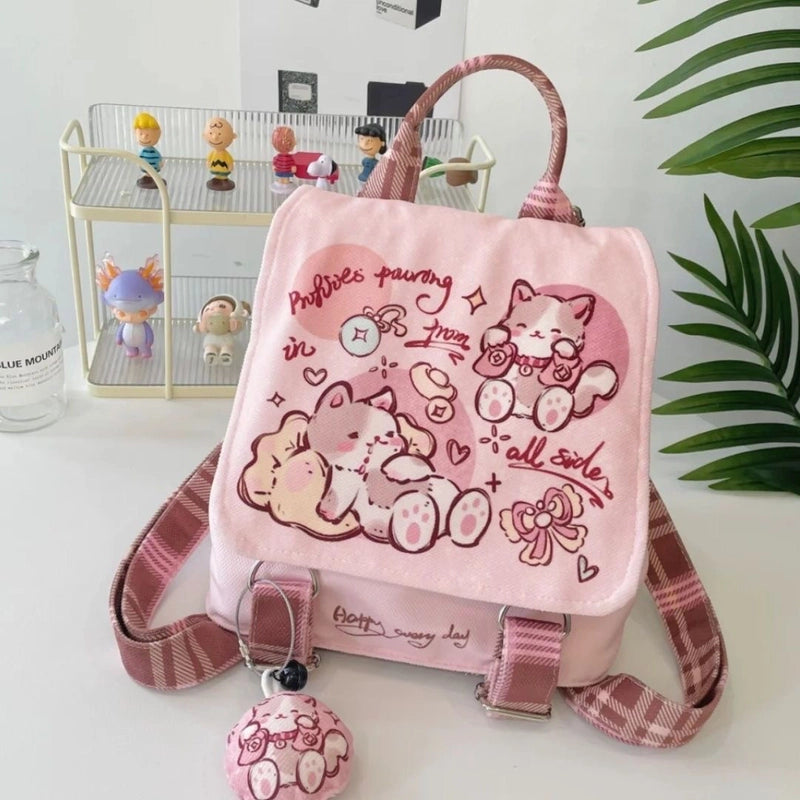 Cat Casual School Daily School Backpack