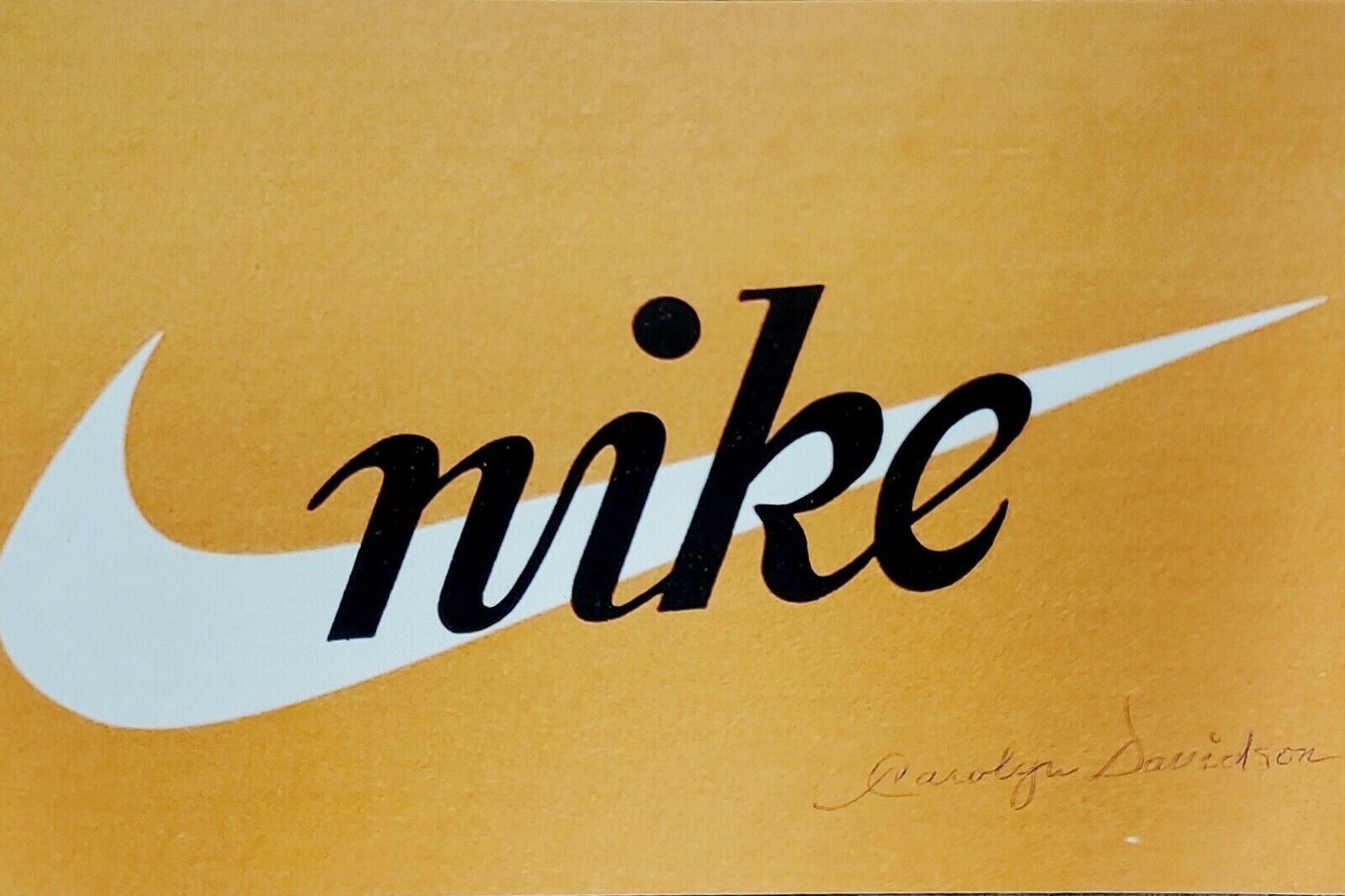 Carolyn Davidson Hand Signed Autograph Photo Poster painting Nike Swoosh Designer Creator