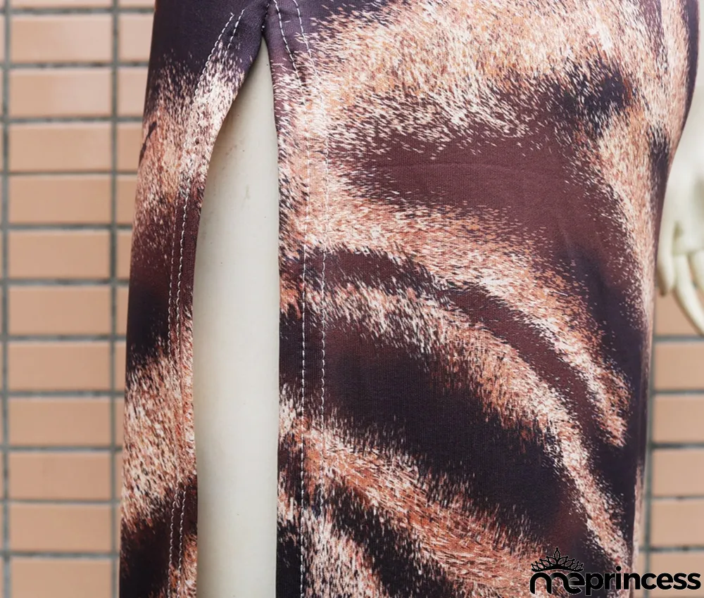 Sexy Leopard Strap Mini Club Dress