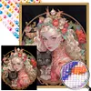 uk.everydayedeals (Limited Stock)Diamond Painting - Round AB Drills - Literary Retro Girl(45*55cm)
