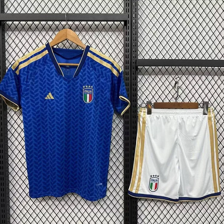 Kids Italy 2026 World Cup Home Football Jersey 1:1 Thai Quality