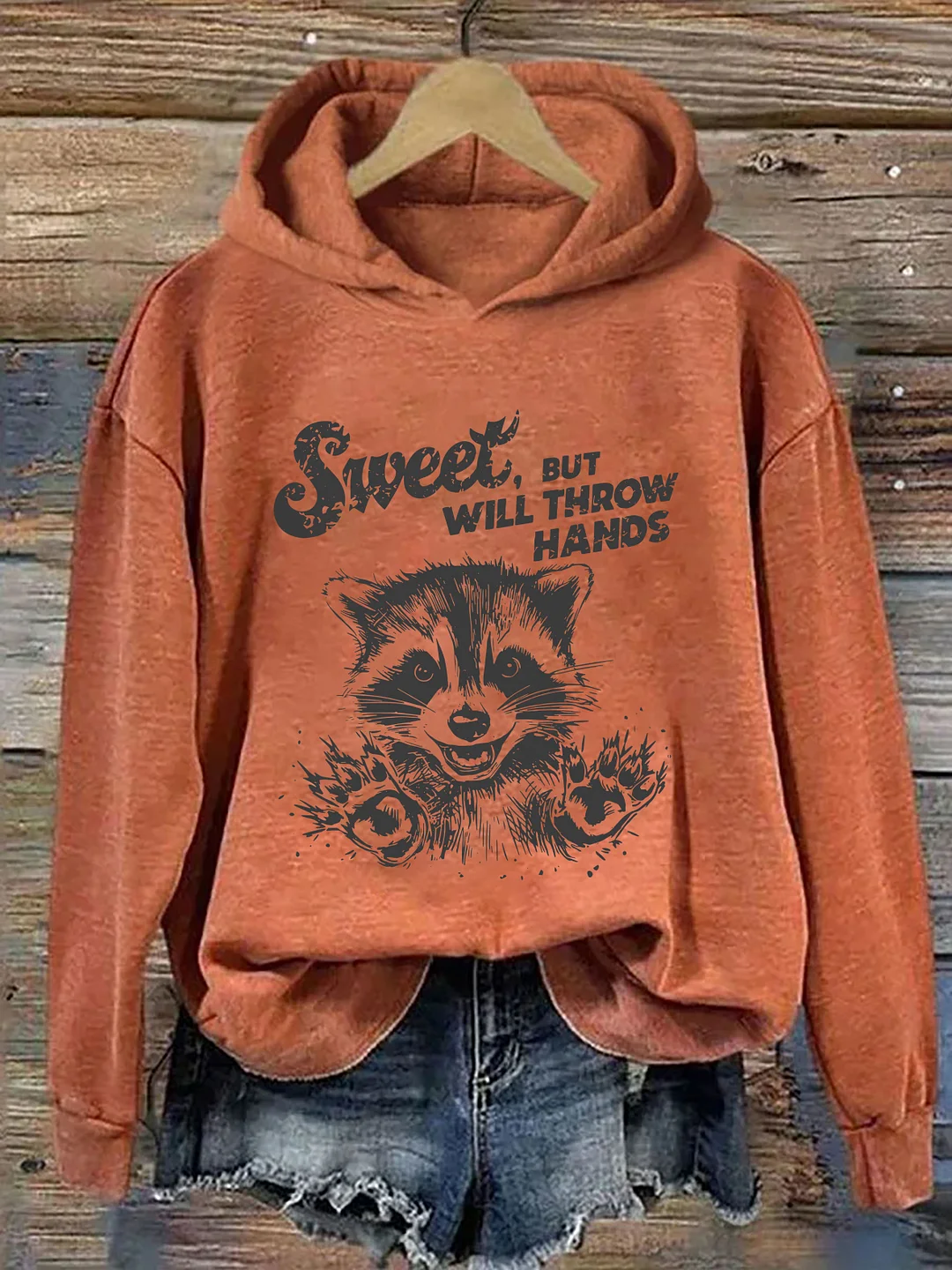 Sweet But Will Throw Hands Hoodie