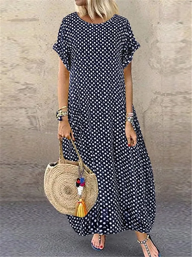 Black & White Maxi Dress for Women