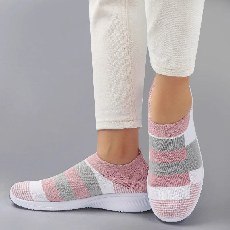 Sock Shoes Women Sneakers Female Knitted Sneaker Woman Shoe Loafers Breathable Causal Flat Shoes Chaussure Femme Schoenen Vrouw