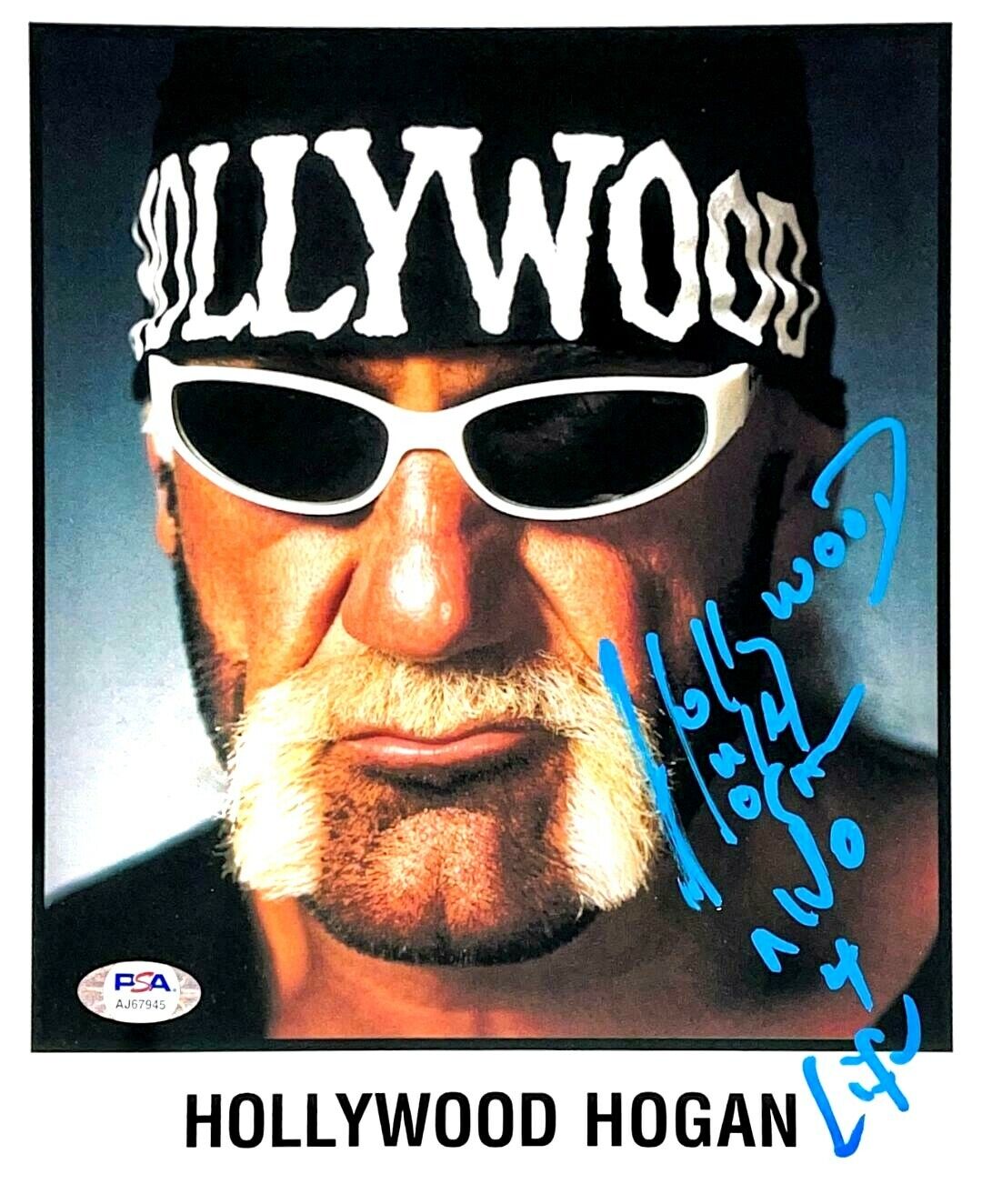 WWE HULK HOGAN HAND SIGNED AUTOGRAPHED 8X10 PROMO Photo Poster painting WITH PROOF AND PSA COA