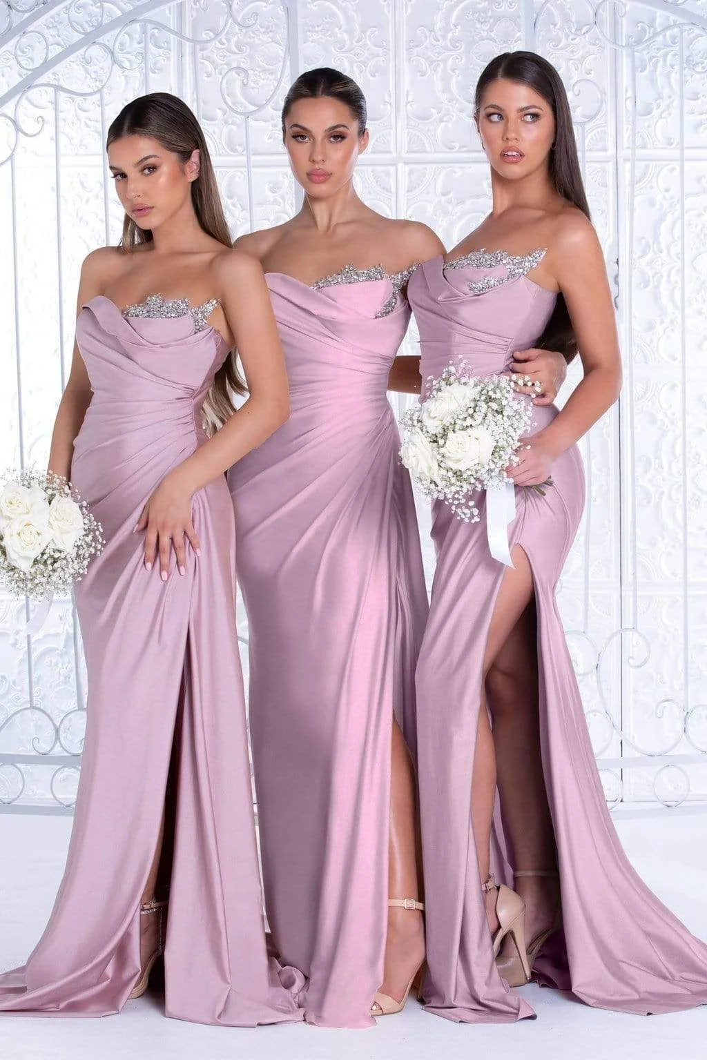 Sleeveless Slit Long Evening Dress-zachics