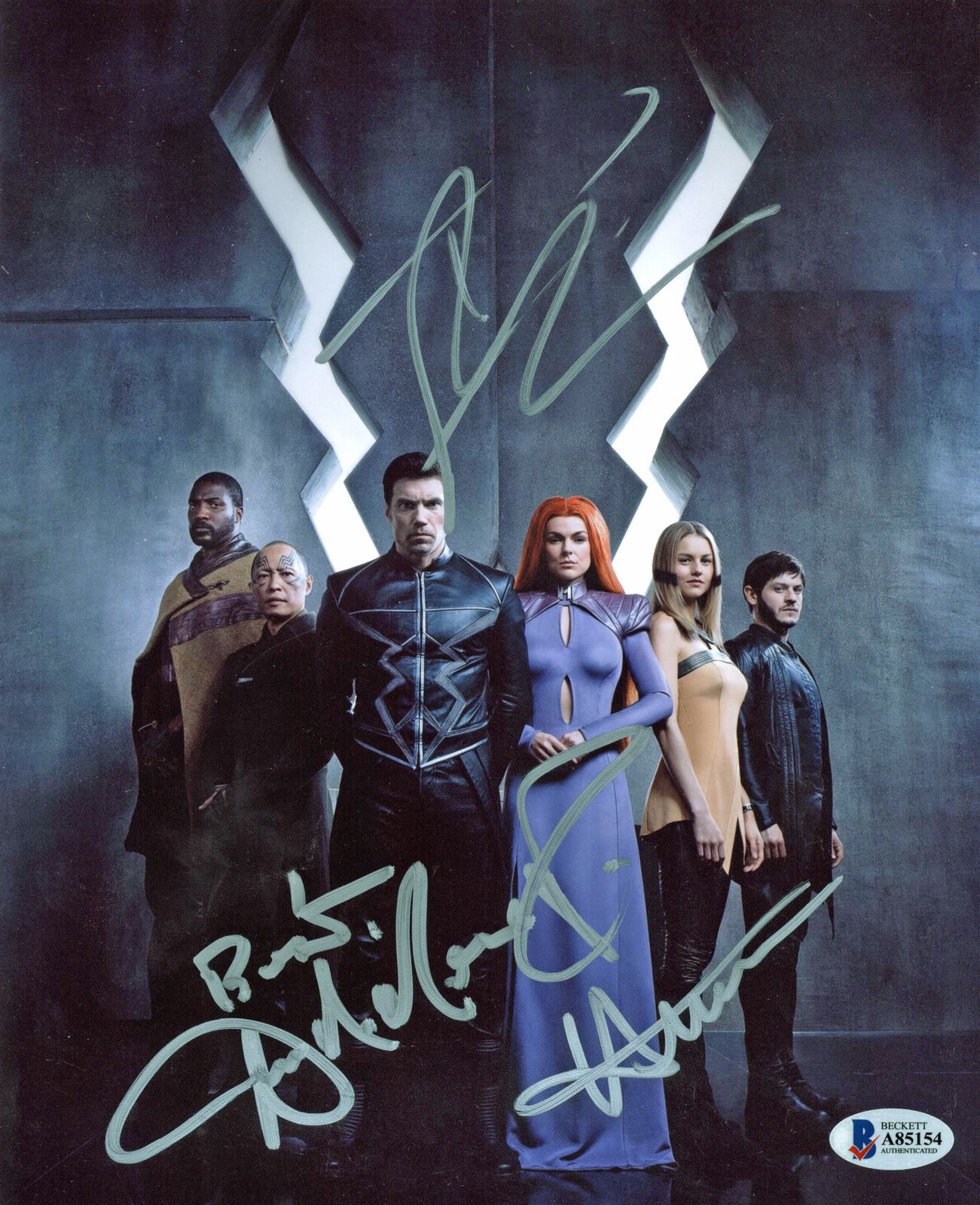 Inhumans (Mount, Swan & Rheon) Authentic Signed 8x10 Photo Poster painting BAS #A85154