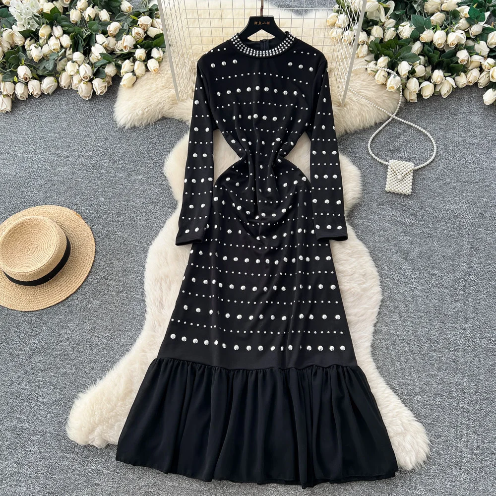 Nigikala Nigikala Holiday Suit Women's Design Bikini Hanging Neck Vest Tuxedo Skirt Knitted Two-Piece