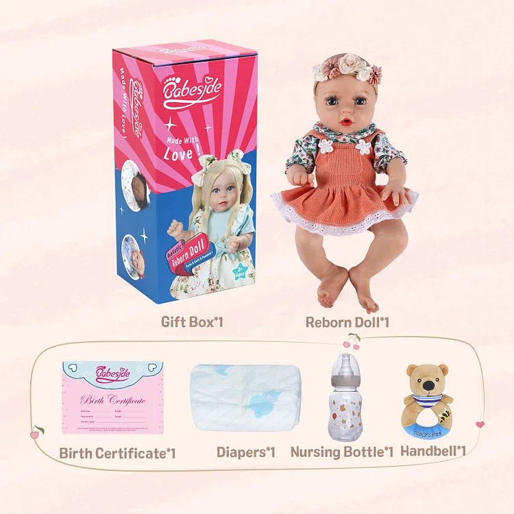 Babeside Full Body Silicone Terry 12 Inch Looks Real Newborn