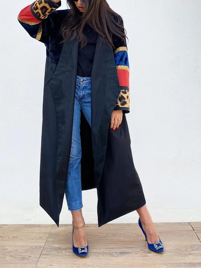 Stylish Color Block Robe Dress-inspireuse